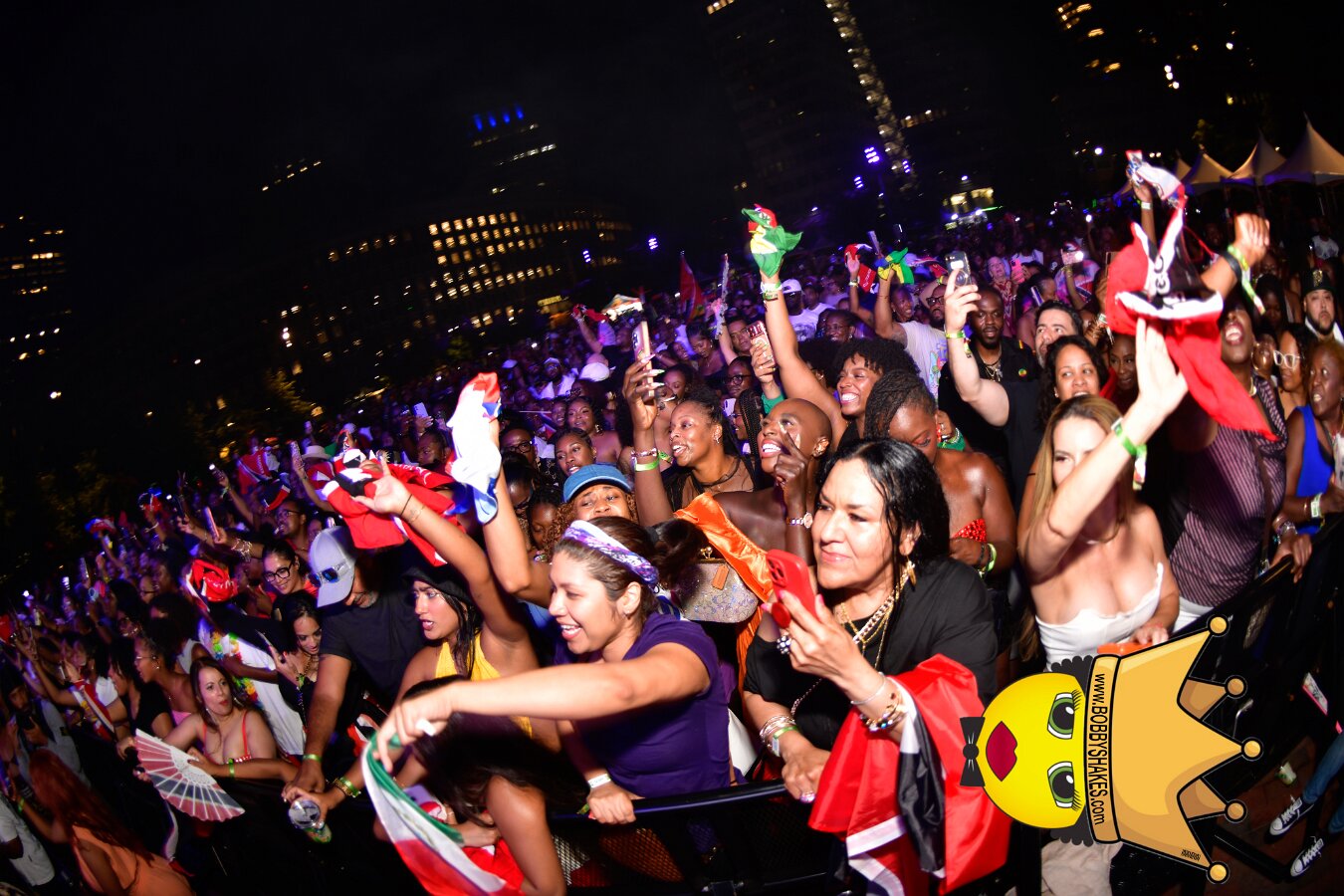 Machel Montano & Lady Lava performing live at Boston City Hall Plaza in Boston, MA, photographed by Bobby Shakes