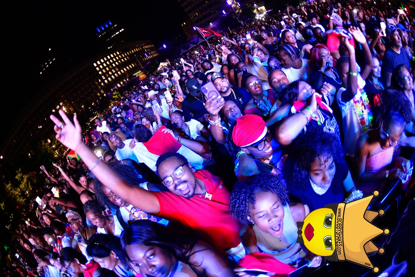 Machel Montano & Lady Lava performing live at Boston City Hall Plaza in Boston, MA, photographed by Bobby Shakes