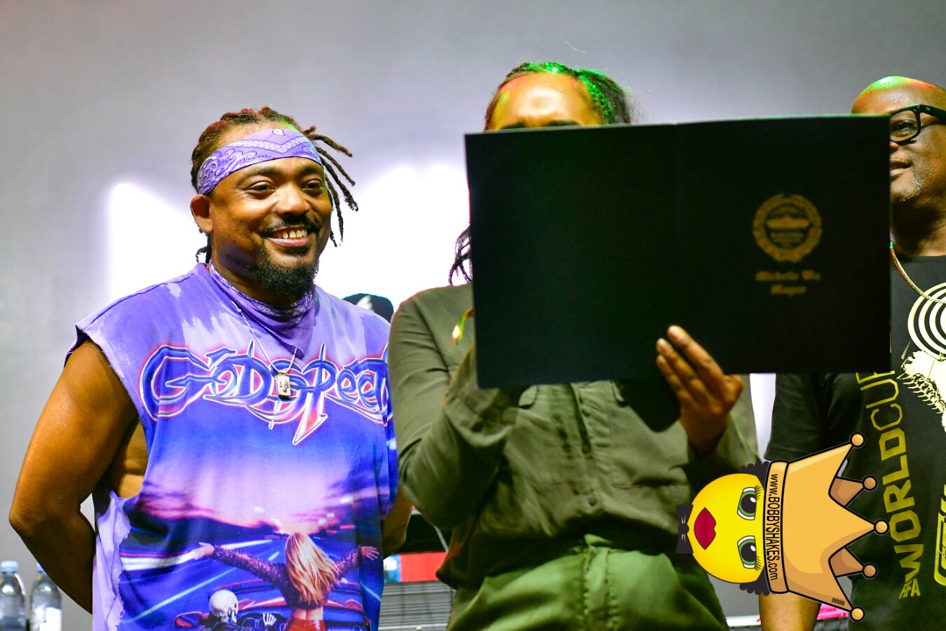 Machel Montano & Lady Lava performing live at Boston City Hall Plaza in Boston, MA, photographed by Bobby Shakes