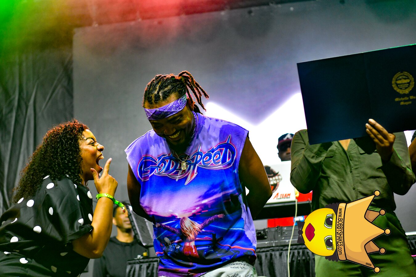 Machel Montano & Lady Lava performing live at Boston City Hall Plaza in Boston, MA, photographed by Bobby Shakes