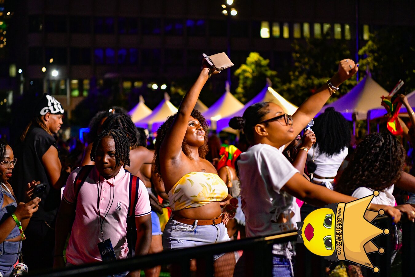 Machel Montano & Lady Lava performing live at Boston City Hall Plaza in Boston, MA, photographed by Bobby Shakes