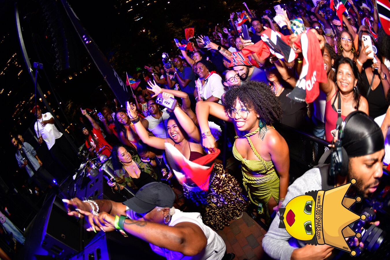 Machel Montano & Lady Lava performing live at Boston City Hall Plaza in Boston, MA, photographed by Bobby Shakes