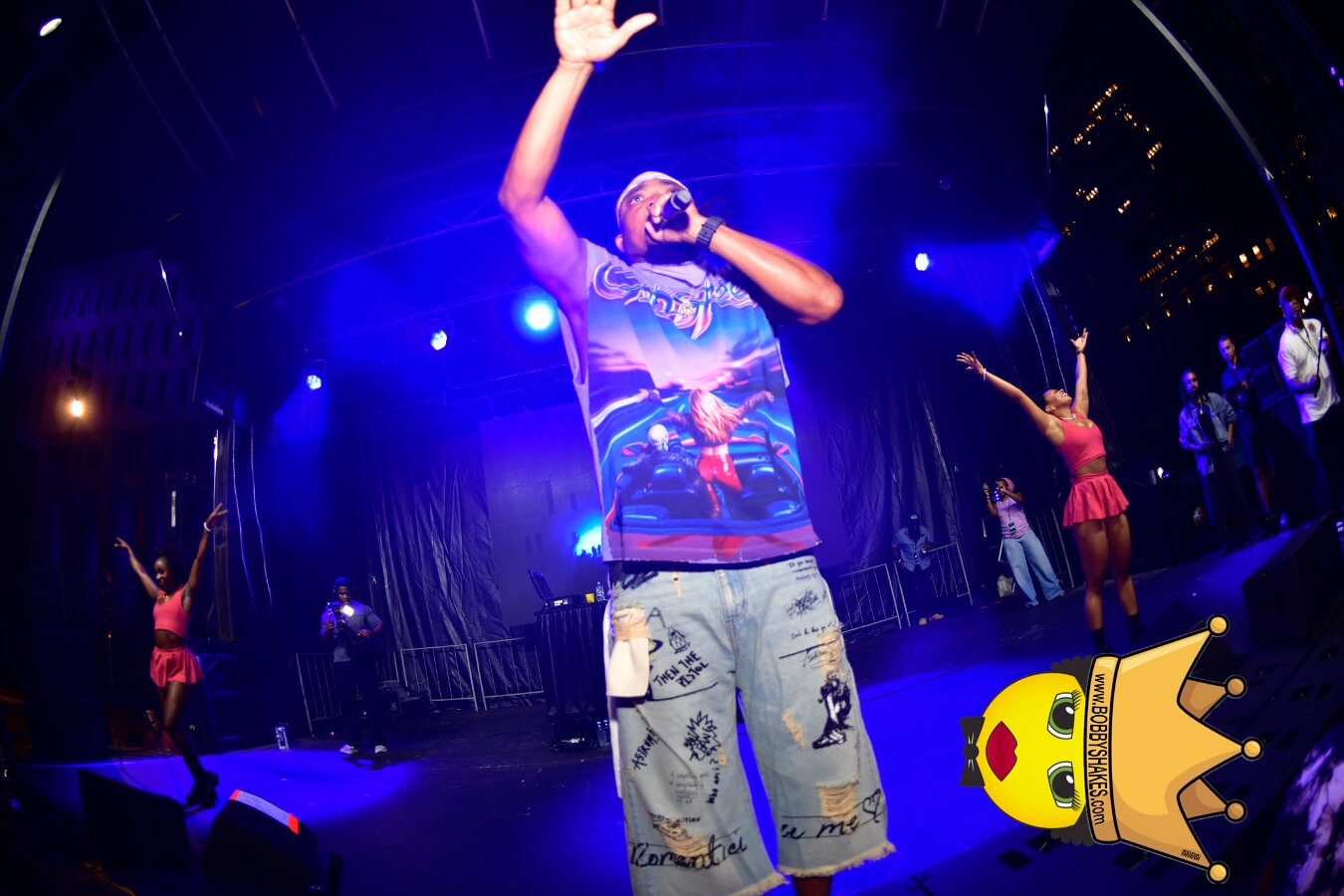 Machel Montano & Lady Lava performing live at Boston City Hall Plaza in Boston, MA, photographed by Bobby Shakes