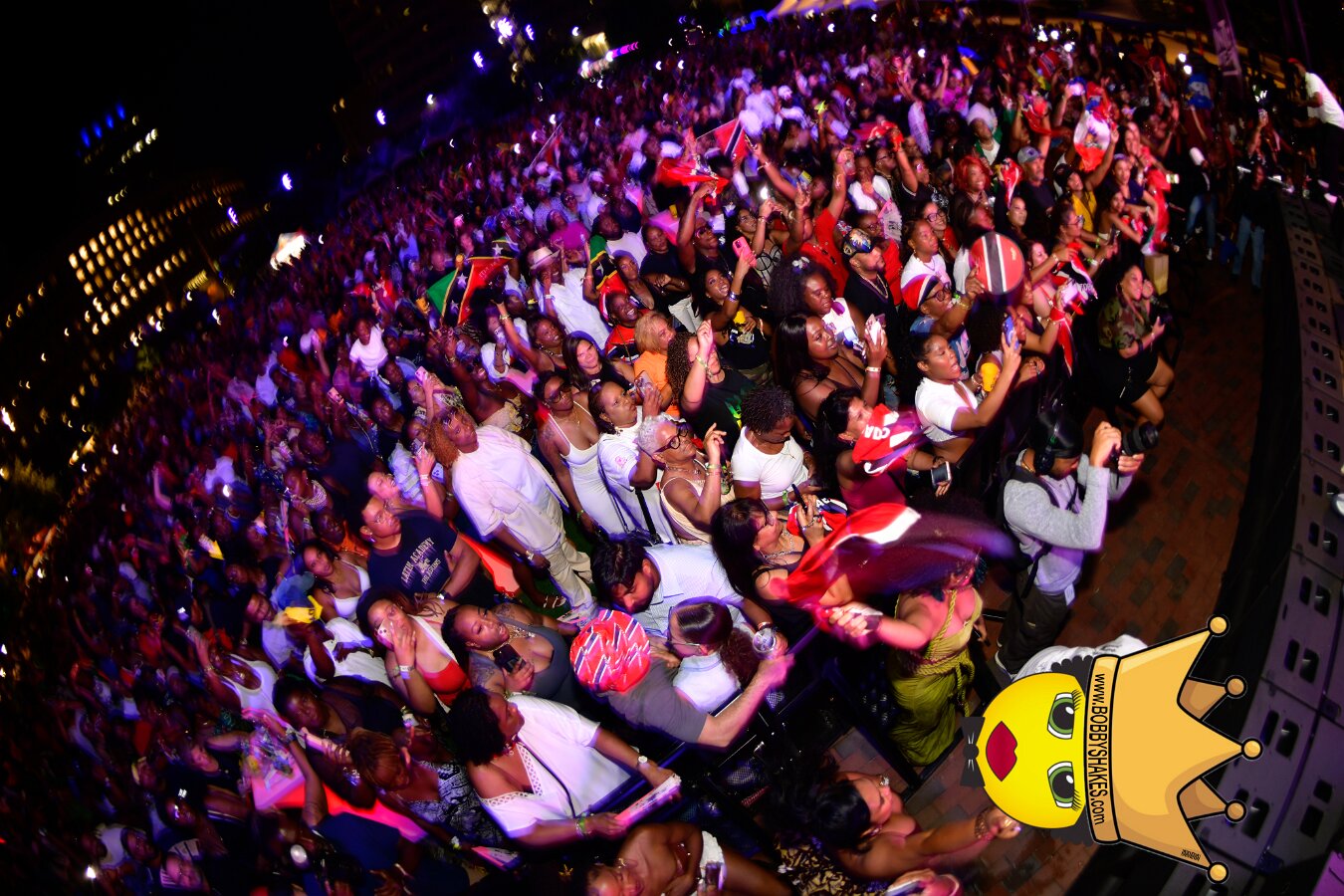 Machel Montano & Lady Lava performing live at Boston City Hall Plaza in Boston, MA, photographed by Bobby Shakes