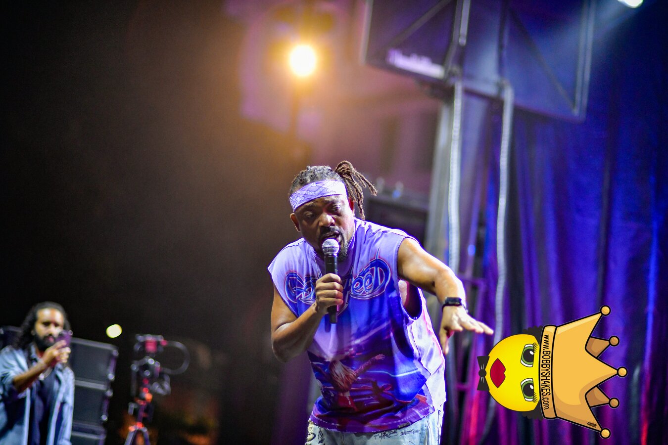 Machel Montano & Lady Lava performing live at Boston City Hall Plaza in Boston, MA, photographed by Bobby Shakes