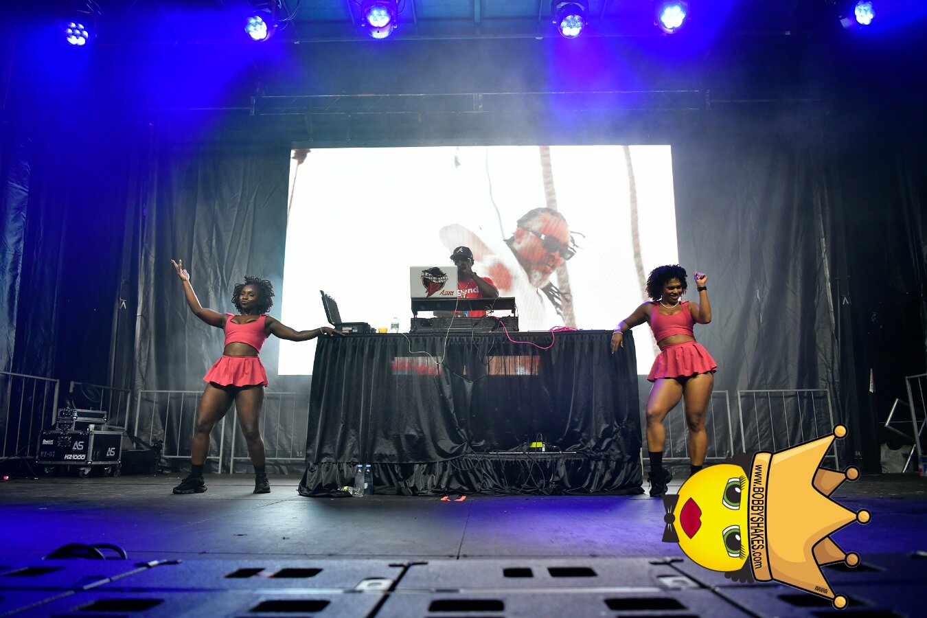 Machel Montano & Lady Lava performing live at Boston City Hall Plaza in Boston, MA, photographed by Bobby Shakes