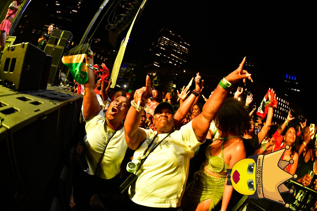 Machel Montano & Lady Lava performing live at Boston City Hall Plaza in Boston, MA, photographed by Bobby Shakes
