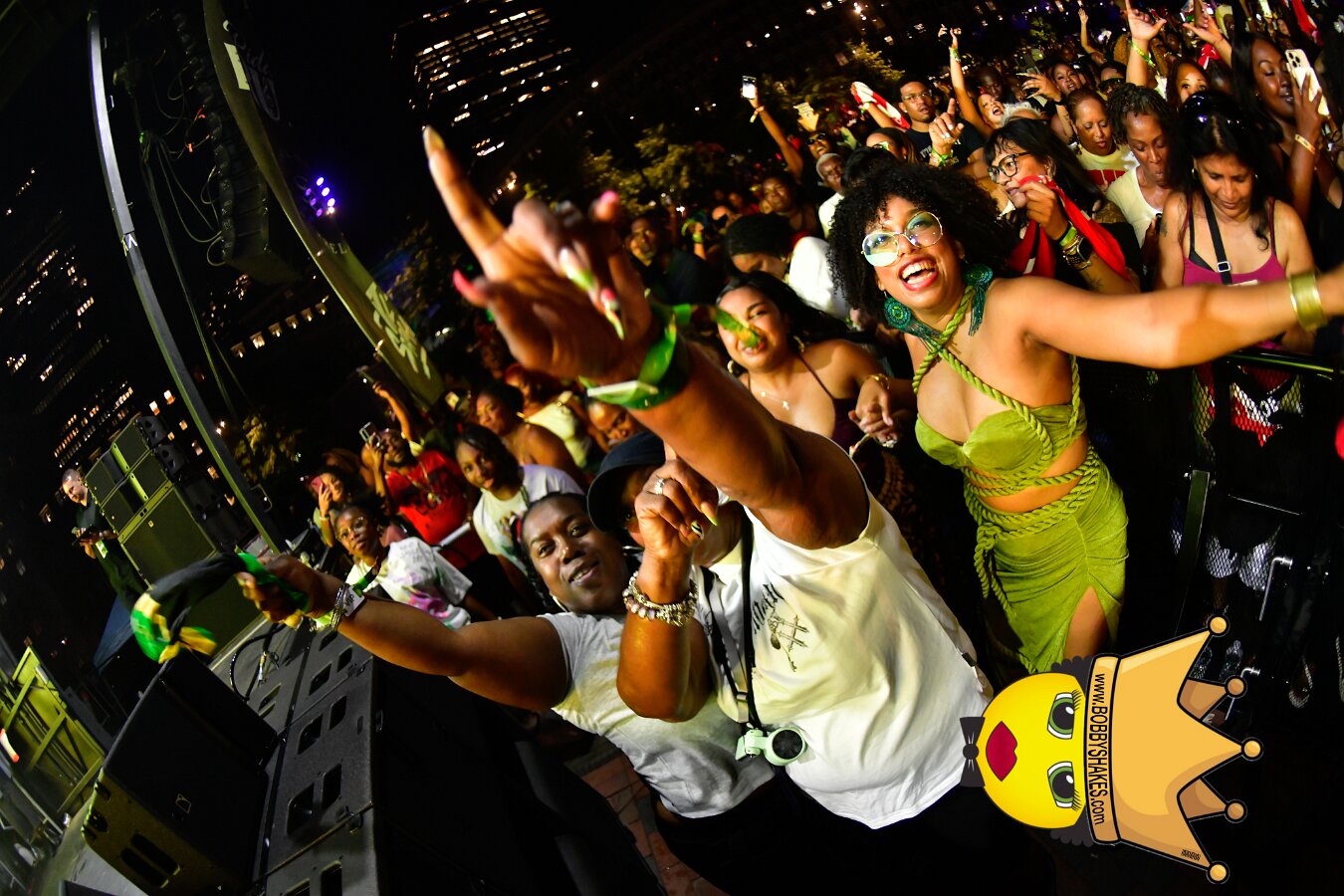 Machel Montano & Lady Lava performing live at Boston City Hall Plaza in Boston, MA, photographed by Bobby Shakes