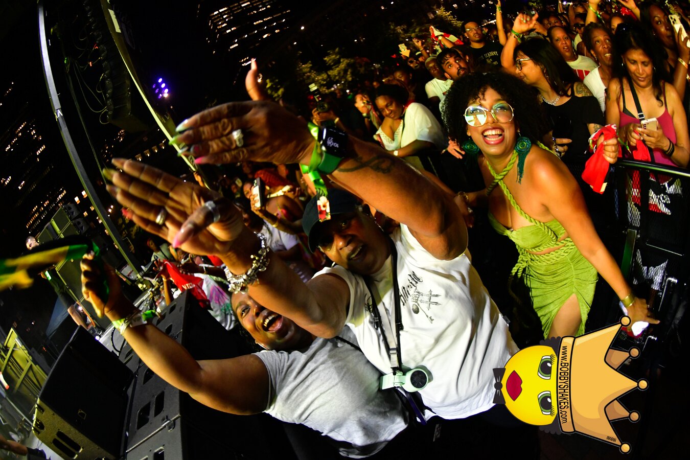 Machel Montano & Lady Lava performing live at Boston City Hall Plaza in Boston, MA, photographed by Bobby Shakes