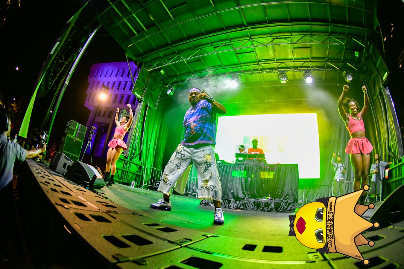 Machel Montano & Lady Lava performing live at Boston City Hall Plaza in Boston, MA, photographed by Bobby Shakes