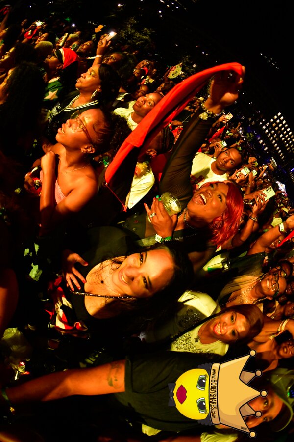 Machel Montano & Lady Lava performing live at Boston City Hall Plaza in Boston, MA, photographed by Bobby Shakes