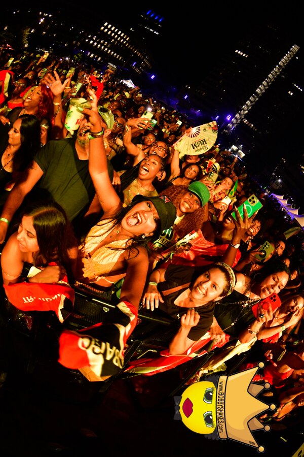 Machel Montano & Lady Lava performing live at Boston City Hall Plaza in Boston, MA, photographed by Bobby Shakes