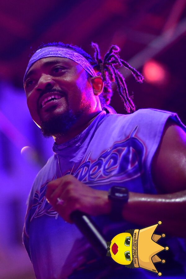 Machel Montano & Lady Lava performing live at Boston City Hall Plaza in Boston, MA, photographed by Bobby Shakes