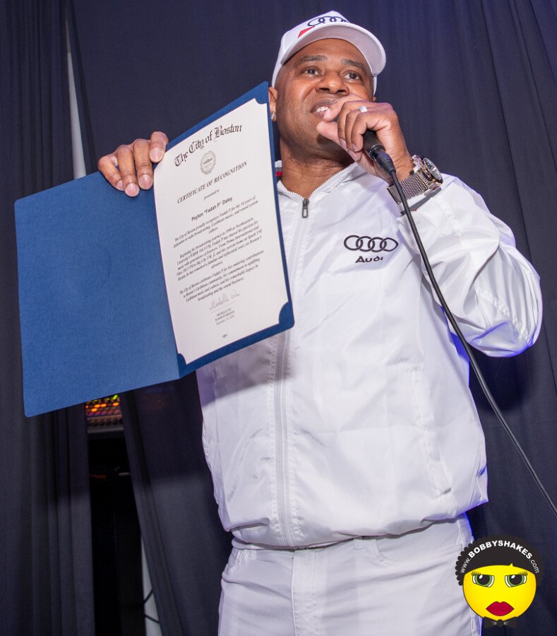 Fadah P (honoree), World Immortal Stone Love, Cypress & Ghetto Hype performing live at Sorrel & Lime in Dorchester, Boston, MA, photographed by Bobby Shakes