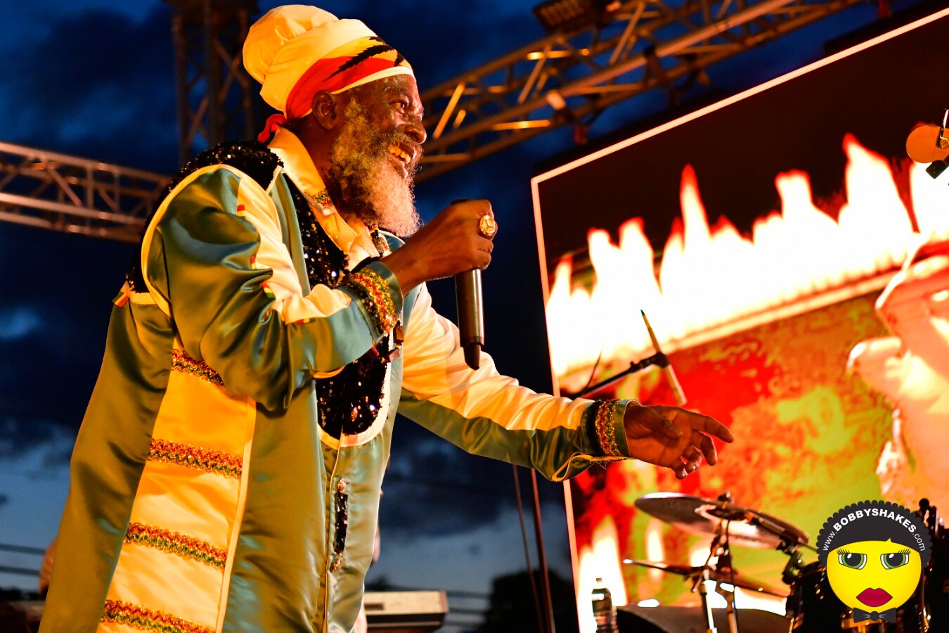 Capleton performing live at Mix 360 in Malden, MA, photographed by Bobby Shakes
