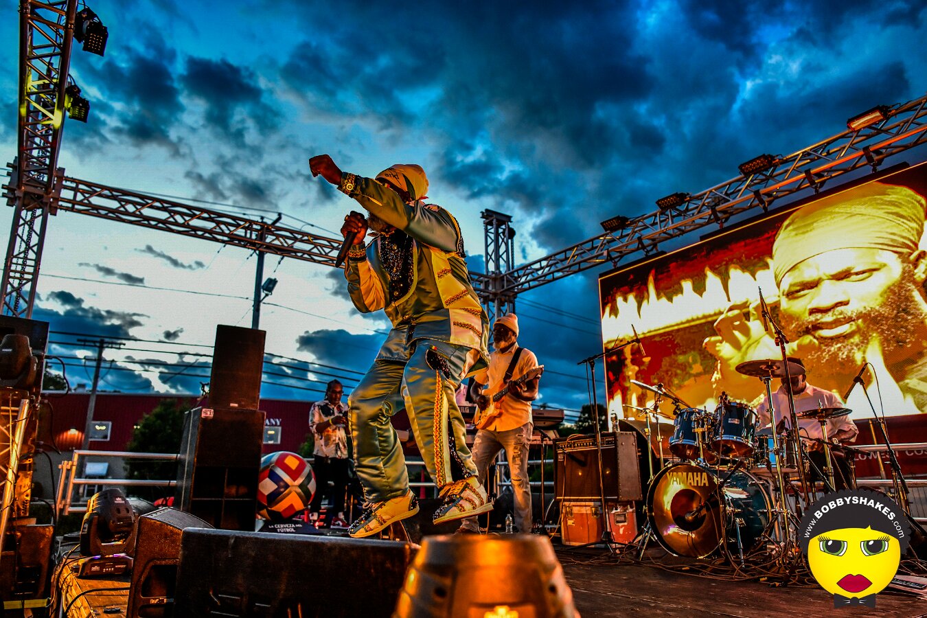 Capleton performing live at Mix 360 in Malden, MA, photographed by Bobby Shakes