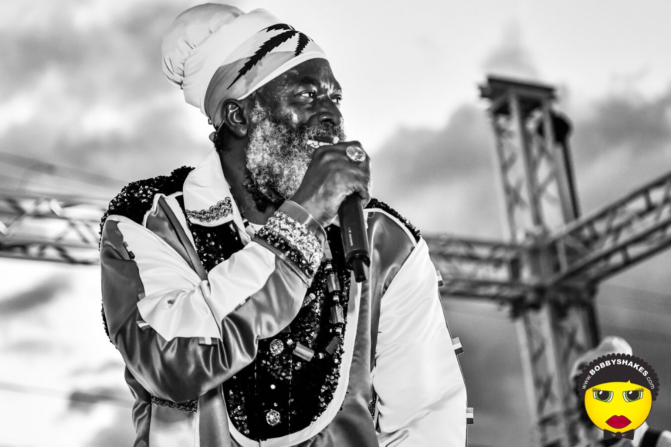 Capleton performing live at Mix 360 in Malden, MA, photographed by Bobby Shakes