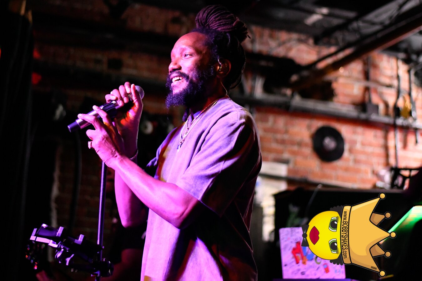 Kabaka Pyramid performing live at Bill's Bar in Boston, MA, photographed by Bobby Shakes