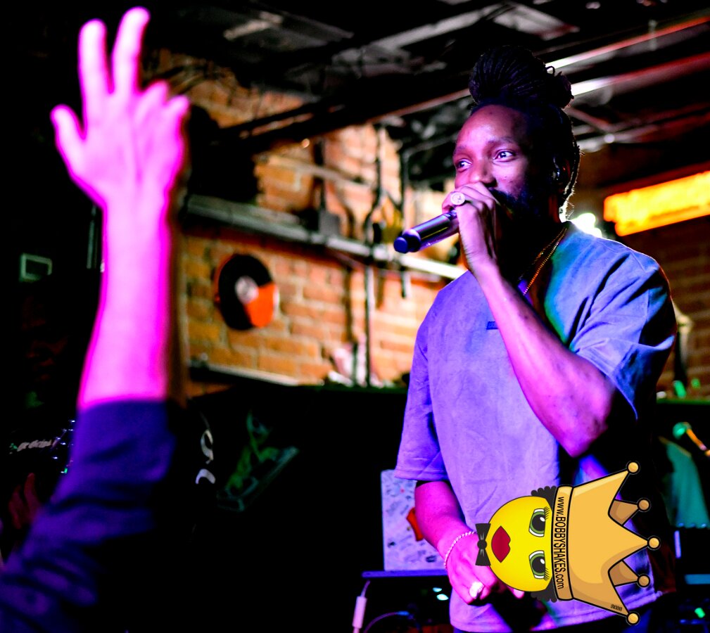 Kabaka Pyramid performing live at Bill's Bar in Boston, MA, photographed by Bobby Shakes