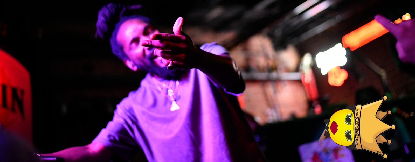 Kabaka Pyramid performing live at Bill's Bar in Boston, MA, photographed by Bobby Shakes
