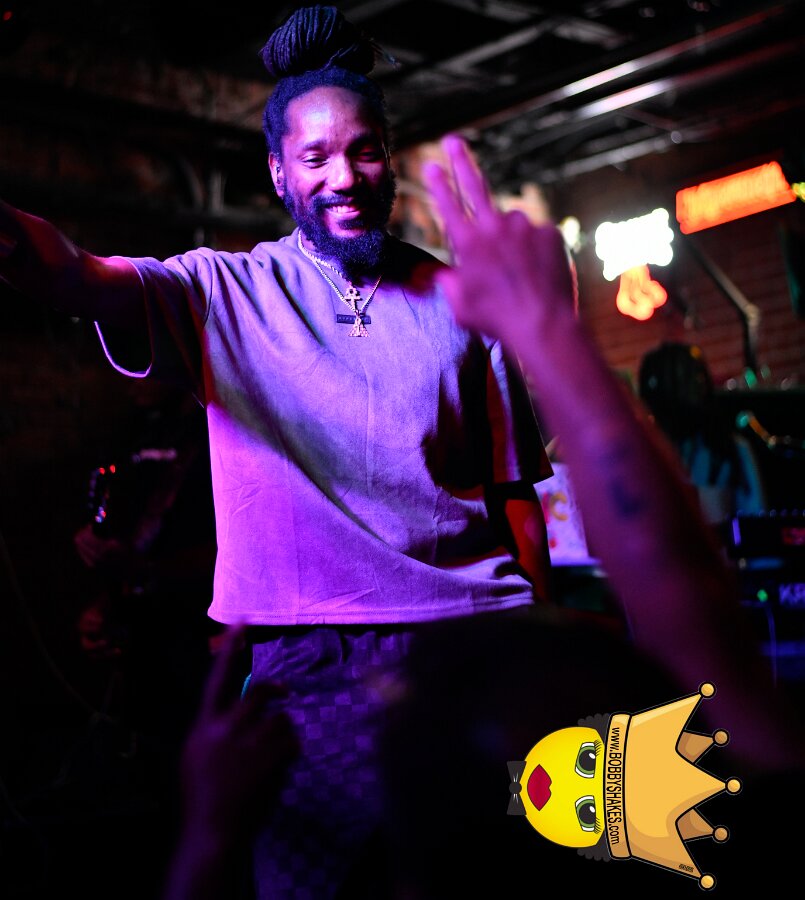 Kabaka Pyramid performing live at Bill's Bar in Boston, MA, photographed by Bobby Shakes