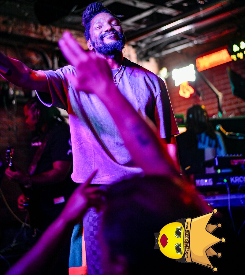 Kabaka Pyramid performing live at Bill's Bar in Boston, MA, photographed by Bobby Shakes