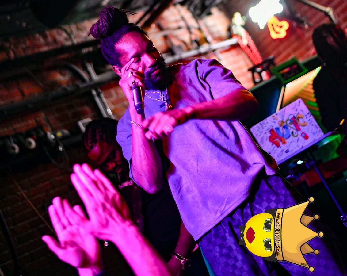 Kabaka Pyramid performing live at Bill's Bar in Boston, MA, photographed by Bobby Shakes