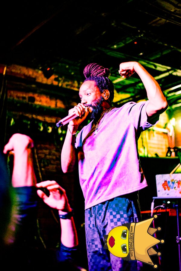 Kabaka Pyramid performing live at Bill's Bar in Boston, MA, photographed by Bobby Shakes