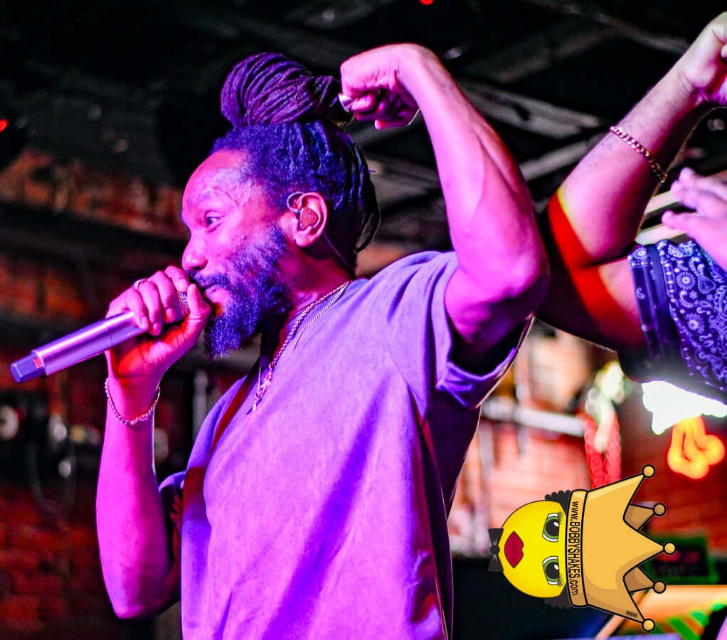 Kabaka Pyramid performing live at Bill's Bar in Boston, MA, photographed by Bobby Shakes