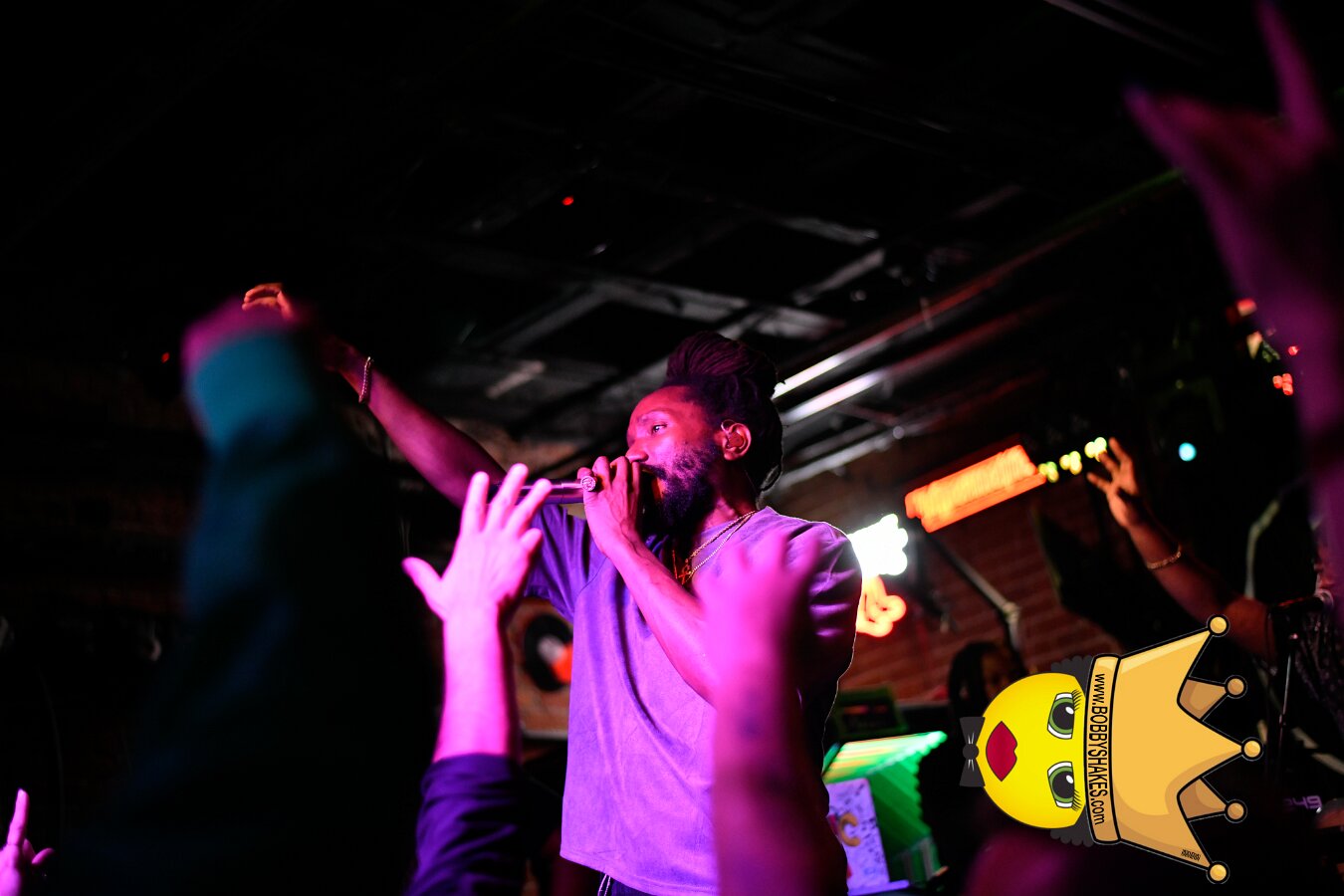 Kabaka Pyramid performing live at Bill's Bar in Boston, MA, photographed by Bobby Shakes