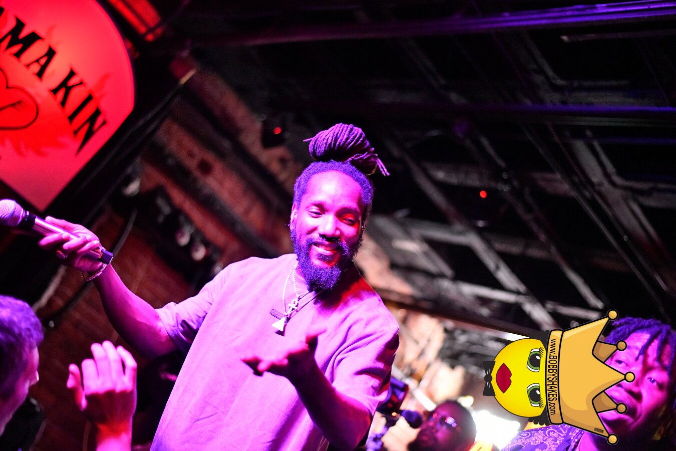 Kabaka Pyramid performing live at Bill's Bar in Boston, MA, photographed by Bobby Shakes