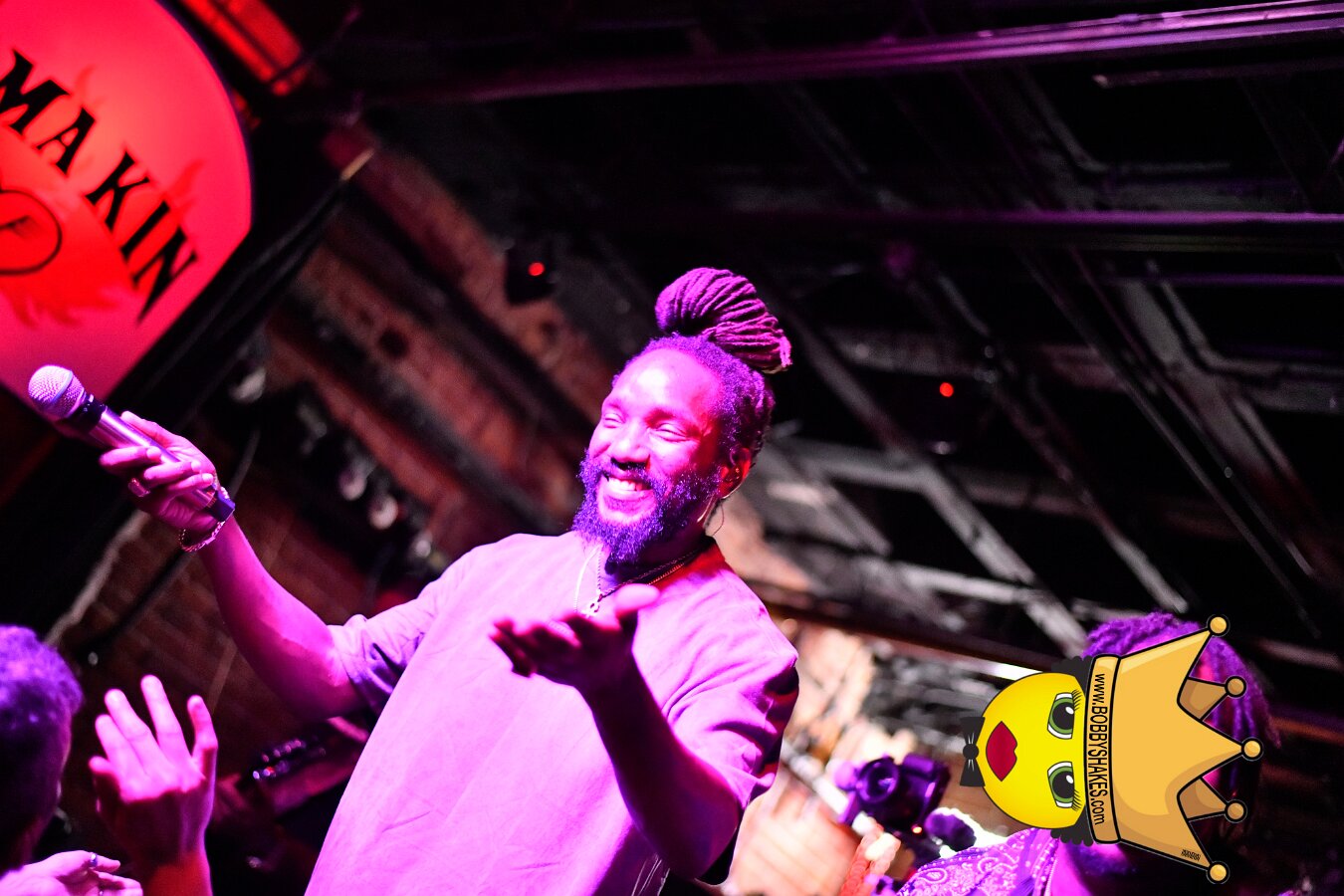 Kabaka Pyramid performing live at Bill's Bar in Boston, MA, photographed by Bobby Shakes