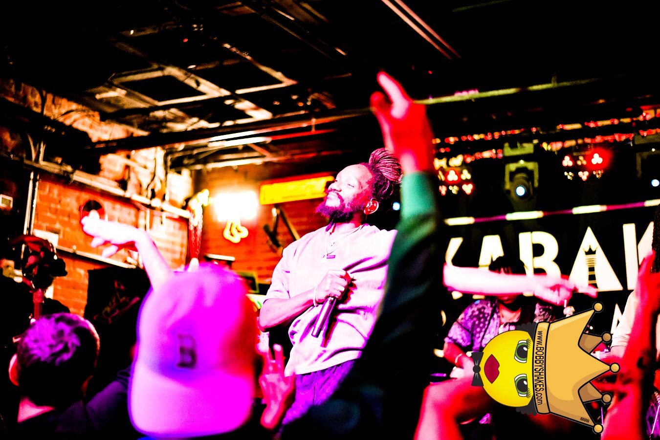 Kabaka Pyramid performing live at Bill's Bar in Boston, MA, photographed by Bobby Shakes