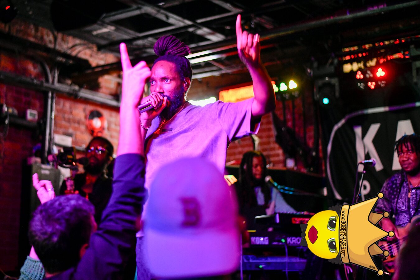 Kabaka Pyramid performing live at Bill's Bar in Boston, MA, photographed by Bobby Shakes