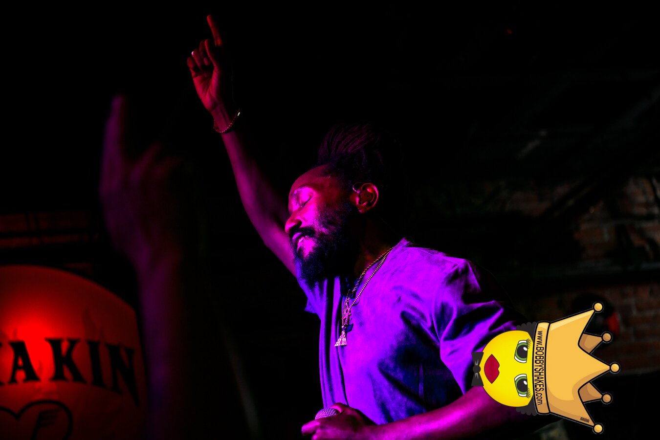Kabaka Pyramid performing live at Bill's Bar in Boston, MA, photographed by Bobby Shakes