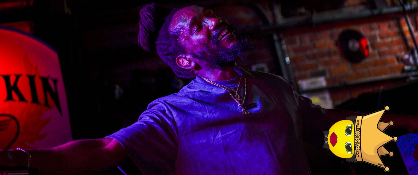 Kabaka Pyramid performing live at Bill's Bar in Boston, MA, photographed by Bobby Shakes