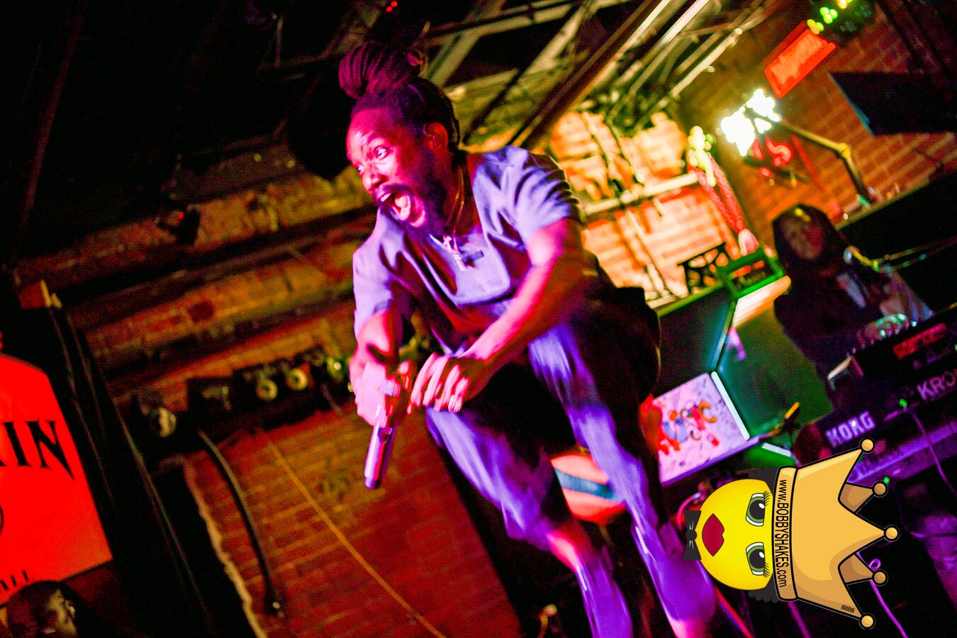 Kabaka Pyramid performing live at Bill's Bar in Boston, MA, photographed by Bobby Shakes