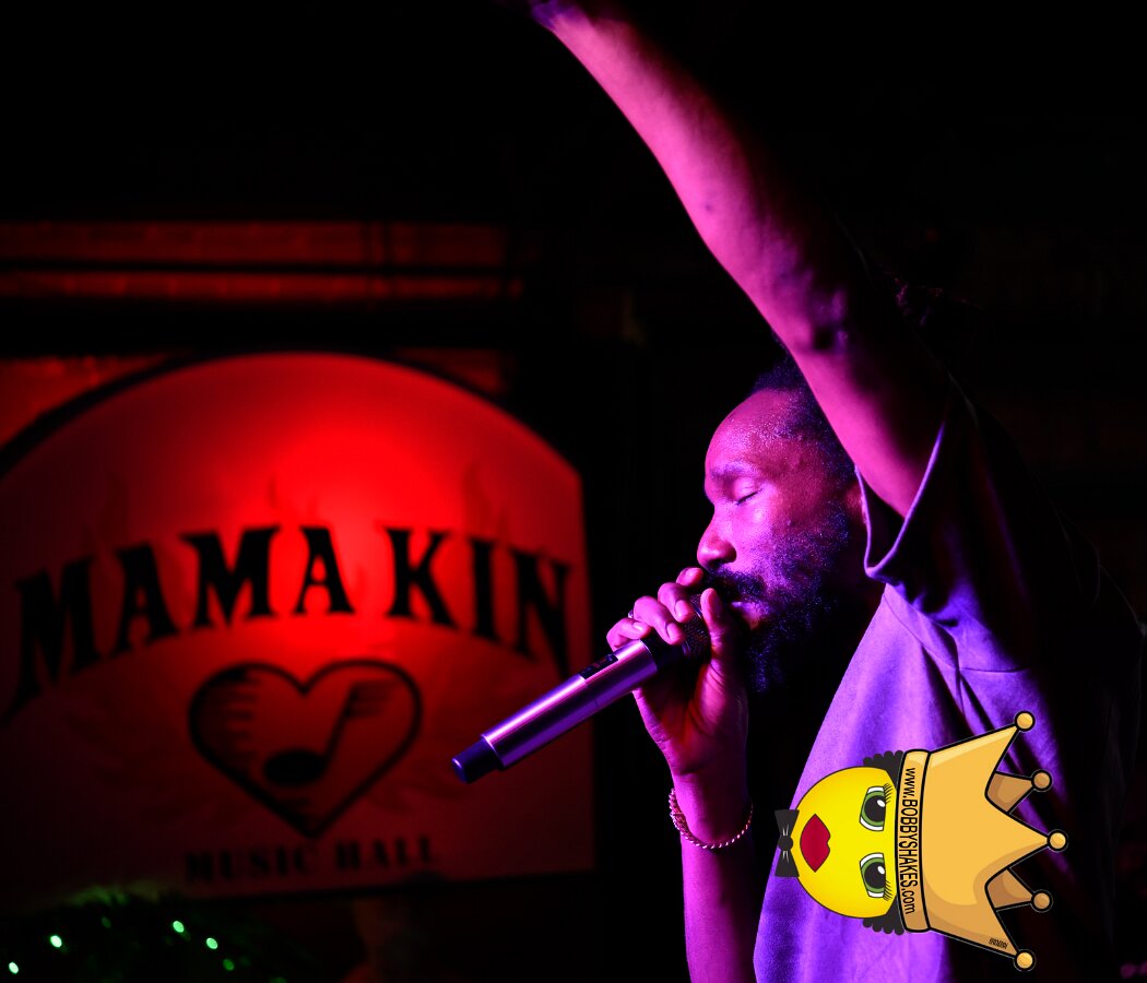 Kabaka Pyramid performing live at Bill's Bar in Boston, MA, photographed by Bobby Shakes