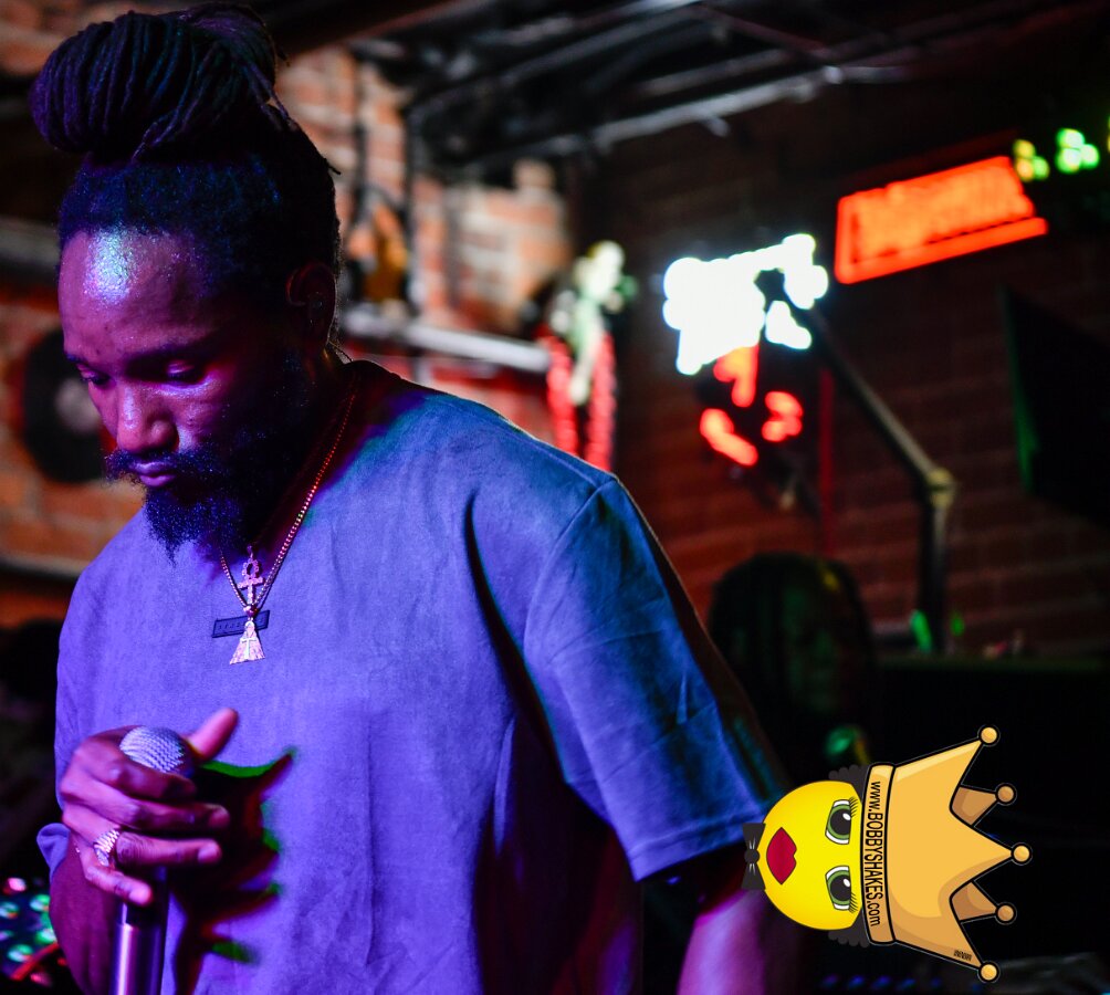 Kabaka Pyramid performing live at Bill's Bar in Boston, MA, photographed by Bobby Shakes