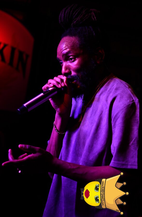Kabaka Pyramid performing live at Bill's Bar in Boston, MA, photographed by Bobby Shakes