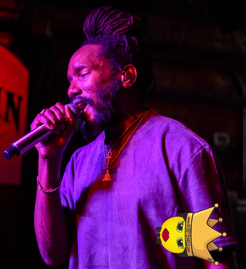 Kabaka Pyramid performing live at Bill's Bar in Boston, MA, photographed by Bobby Shakes