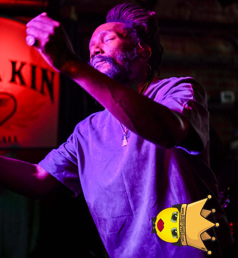 Kabaka Pyramid performing live at Bill's Bar in Boston, MA, photographed by Bobby Shakes