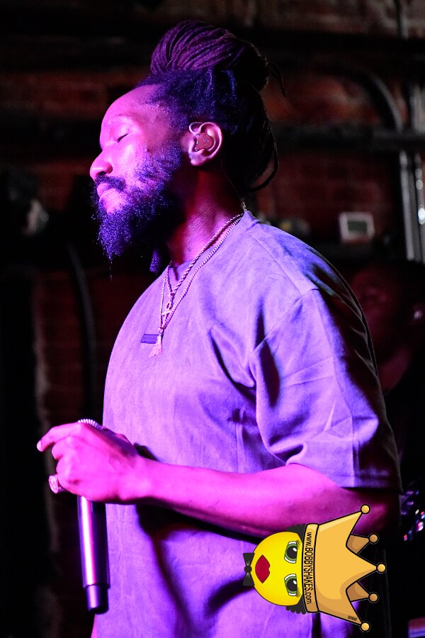Kabaka Pyramid performing live at Bill's Bar in Boston, MA, photographed by Bobby Shakes