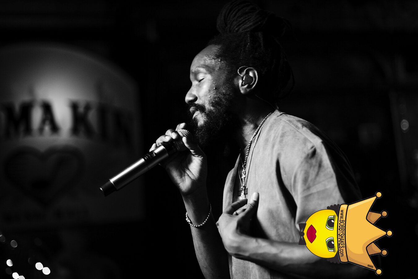 Kabaka Pyramid performing live at Bill's Bar in Boston, MA, photographed by Bobby Shakes
