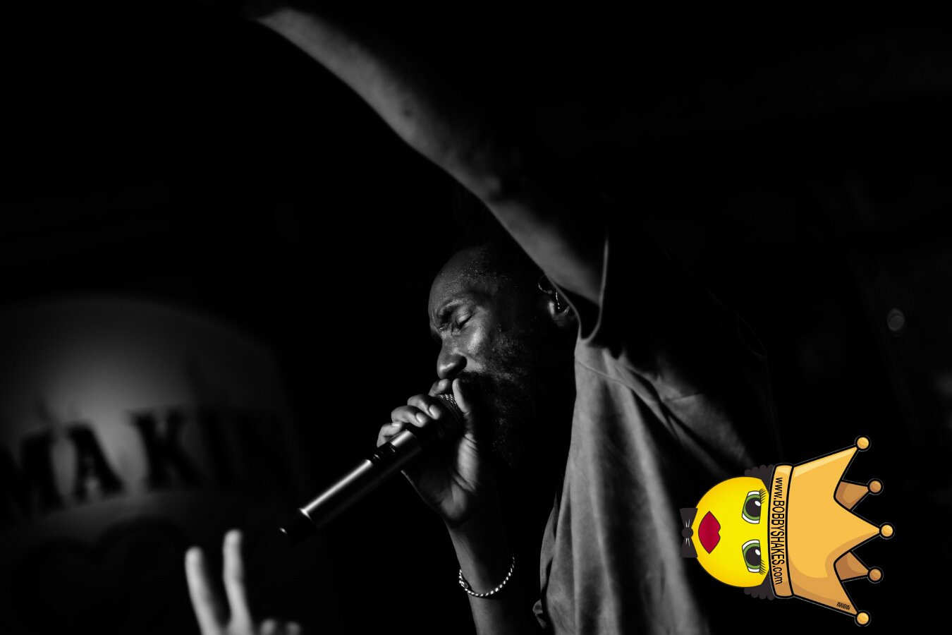 Kabaka Pyramid performing live at Bill's Bar in Boston, MA, photographed by Bobby Shakes