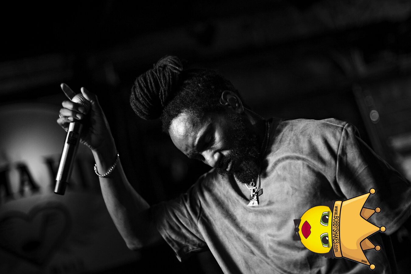 Kabaka Pyramid performing live at Bill's Bar in Boston, MA, photographed by Bobby Shakes