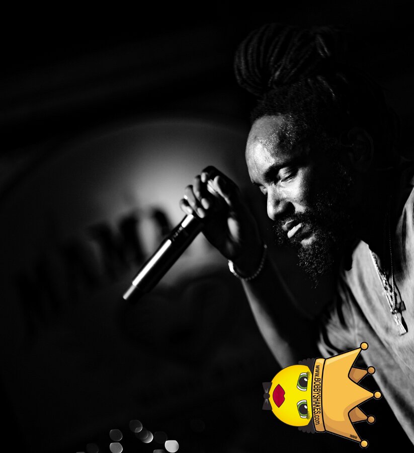 Kabaka Pyramid performing live at Bill's Bar in Boston, MA, photographed by Bobby Shakes