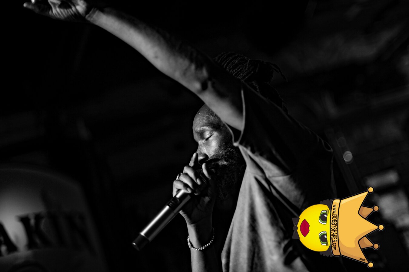 Kabaka Pyramid performing live at Bill's Bar in Boston, MA, photographed by Bobby Shakes