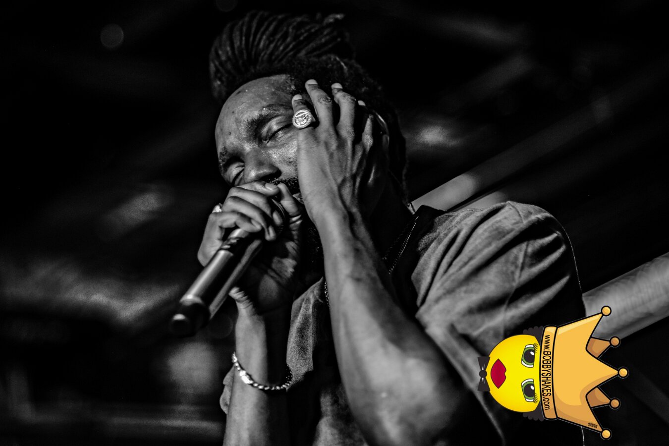 Kabaka Pyramid performing live at Bill's Bar in Boston, MA, photographed by Bobby Shakes