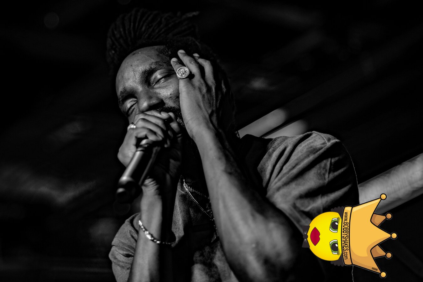 Kabaka Pyramid performing live at Bill's Bar in Boston, MA, photographed by Bobby Shakes